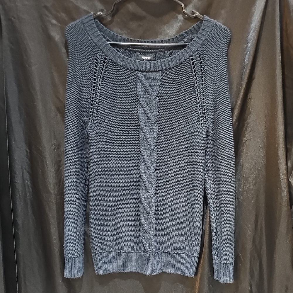 Apt. 9 Navy Cable Knit Sweater